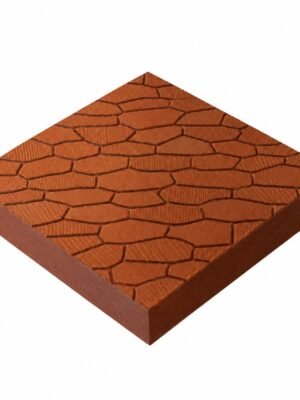 Rectangular cement coloured tiles